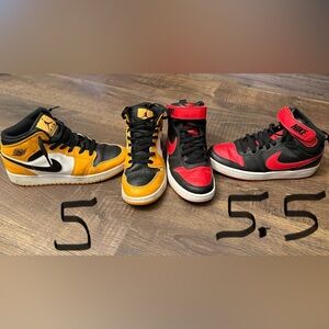 Nike Air Jordan High-Top Sneakers kids both for $60